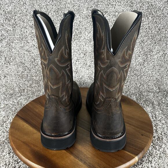 Wolverine Men’s 11.5 Rancher Square-Toe Steel-Toe Wellington Work Boots Leather - Picture 6 of 13